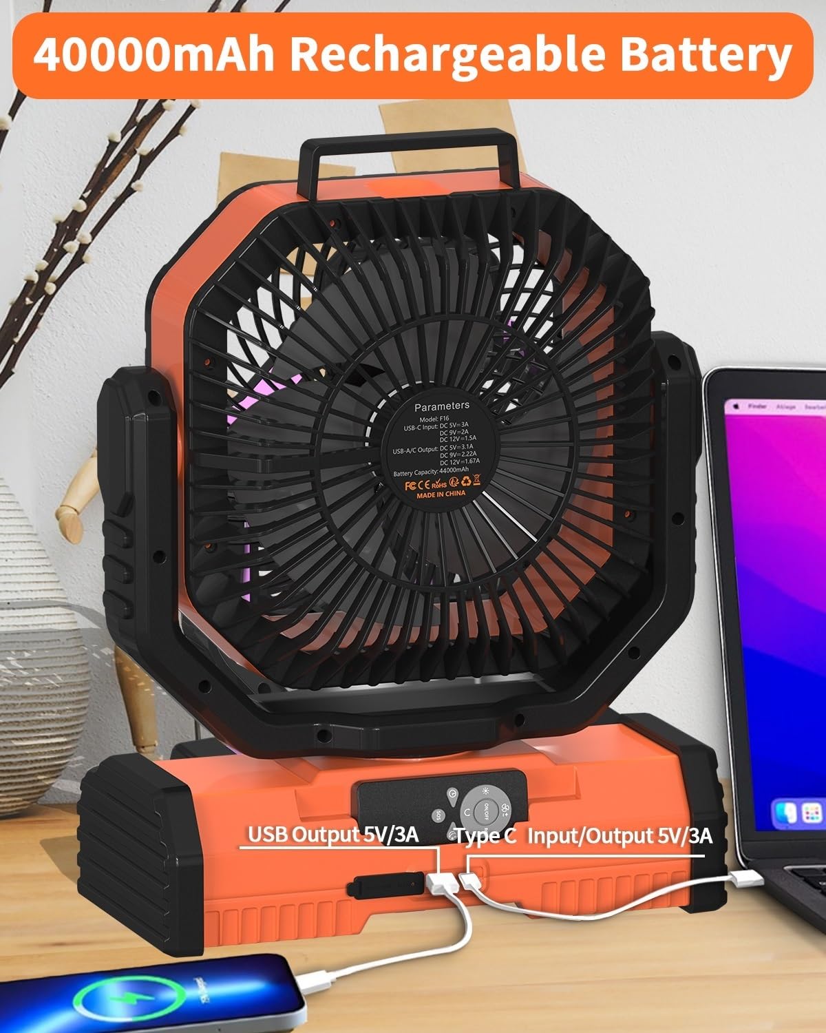 ADUST timer options 1 2 4 8 hours for camping use