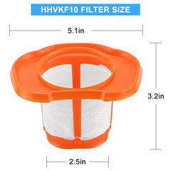 Washable reusable HHVKF10 replacement filter