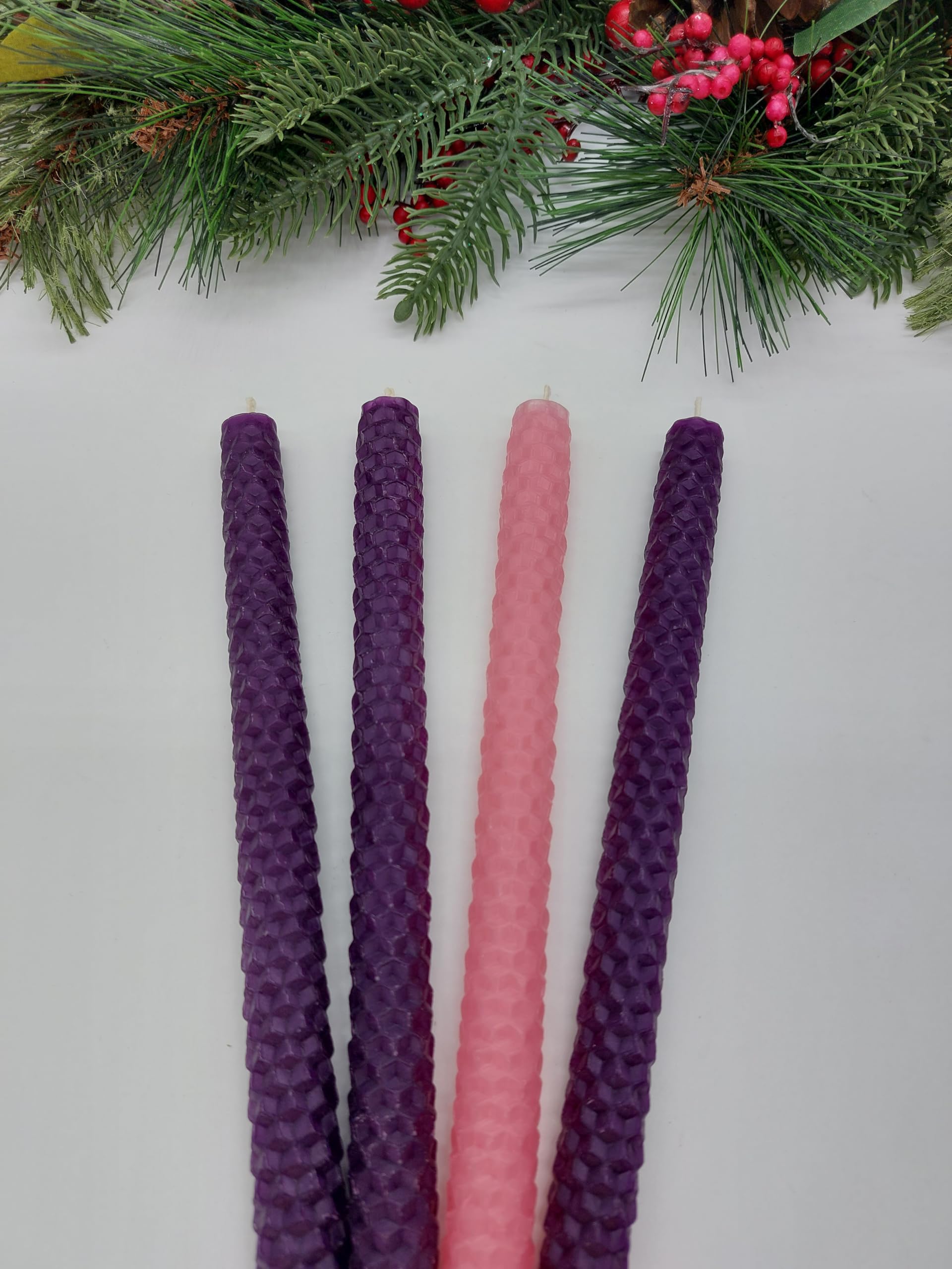 Religious Advent candle set of 4 for holiday use