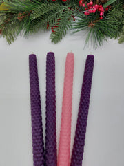 Religious Advent candle set of 4 for holiday use