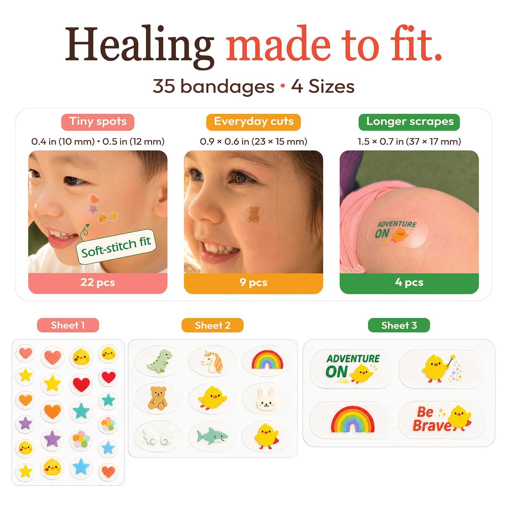 Kissprinkle MoistureBand round hydrocolloid bandages 10 pieces