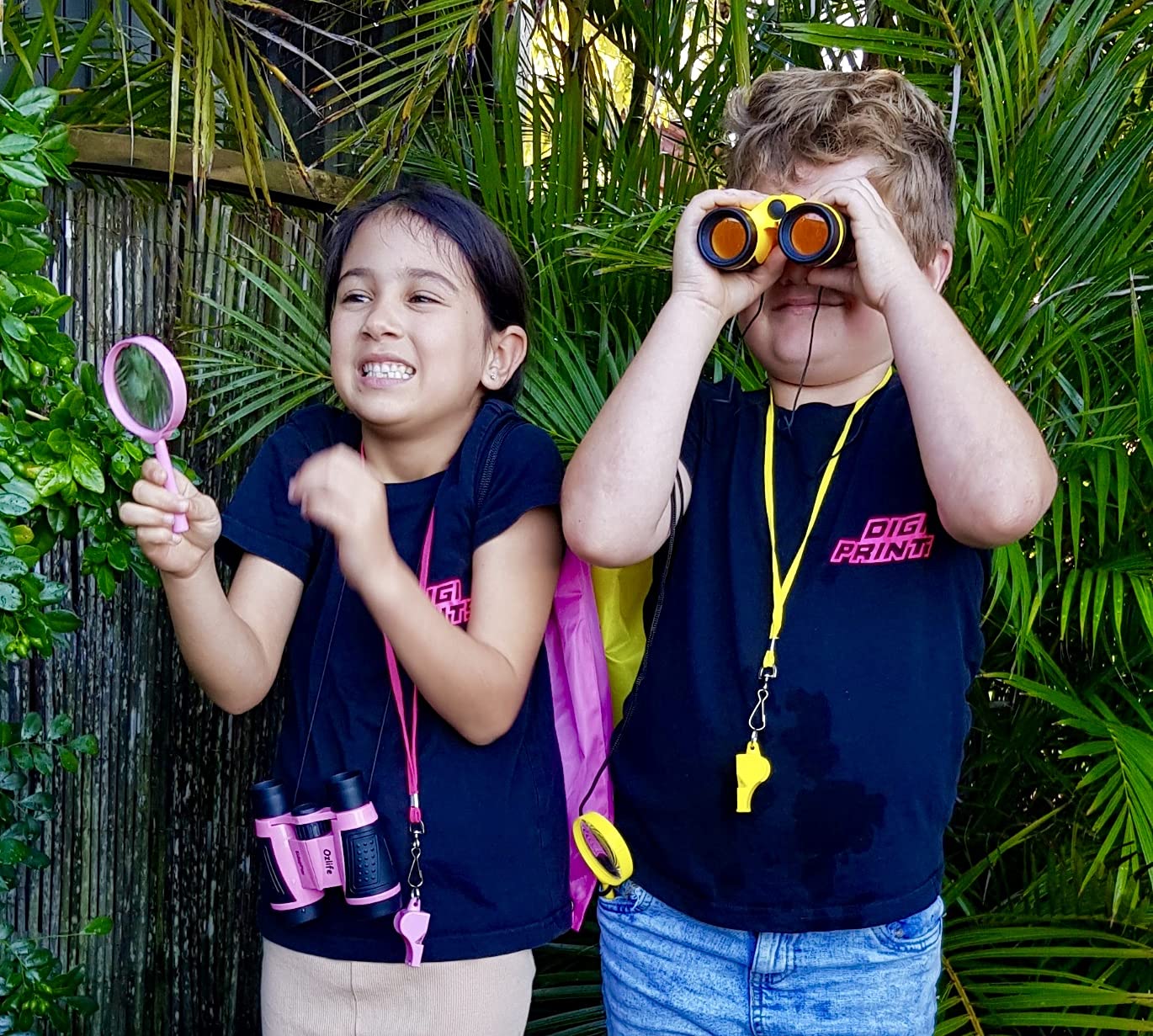 Complete exploration set from Adventure Kidz Pink Outdoor Kit