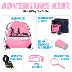 LED flashlight from Adventure Kidz Pink Outdoor Exploration Kit
