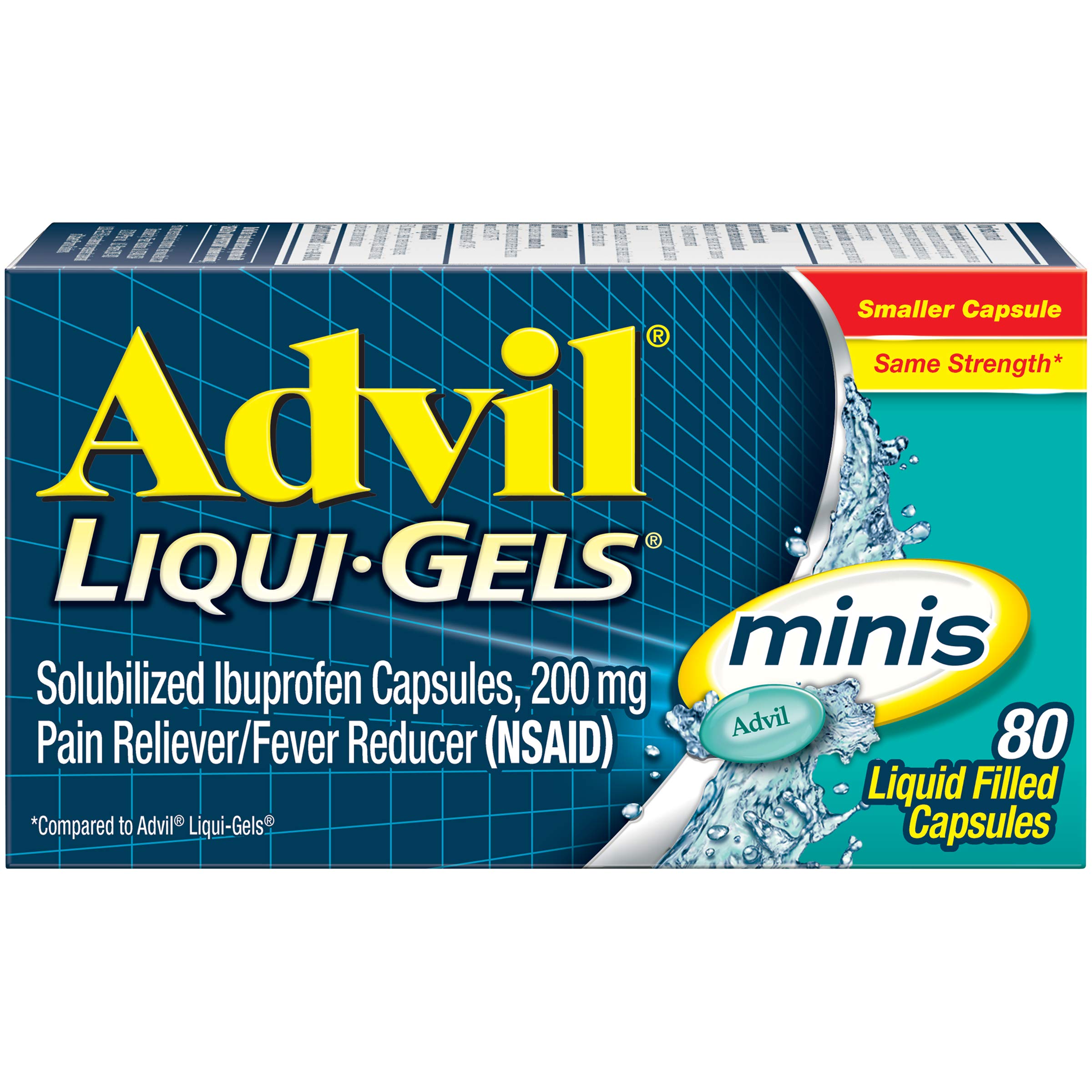 Advil Mini Liqui-Gels 80 capsules bottle