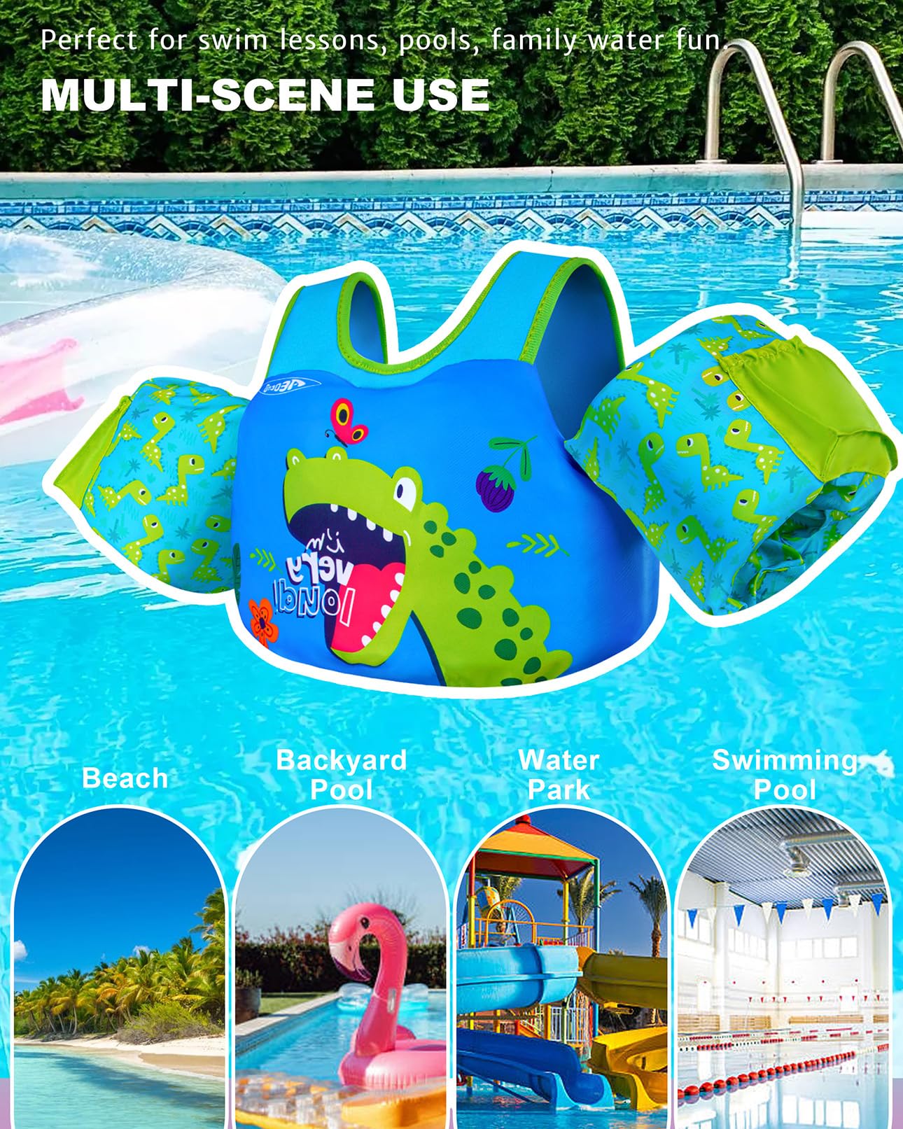 Ideal for poolside play and toddler swim lessons