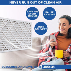 Durable frame with moisture-resistant backing for Aerostar filter