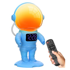 AFEXOA Astronaut Sunrise Alarm Clock bedside setup