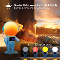 Kids bedroom wake up light alarm clock