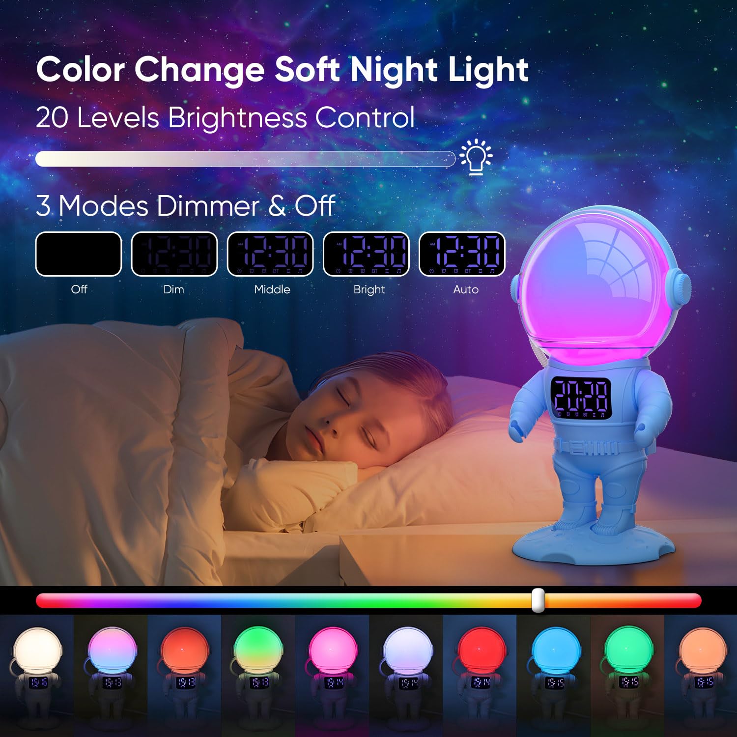 Sunrise simulation wake up feature on AFEXOA clock