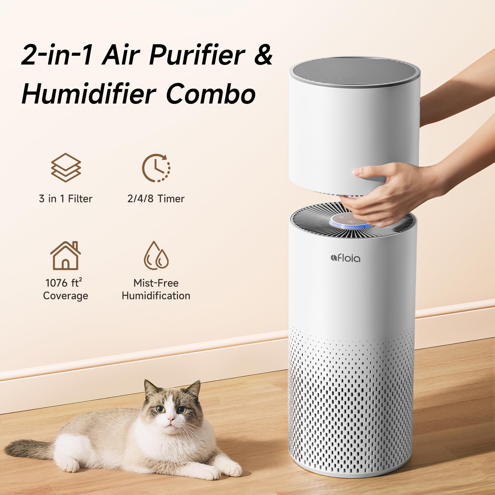 Evaporative humidification technology in Afloia device