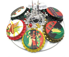African gifts Kwanzaa wine glass markers