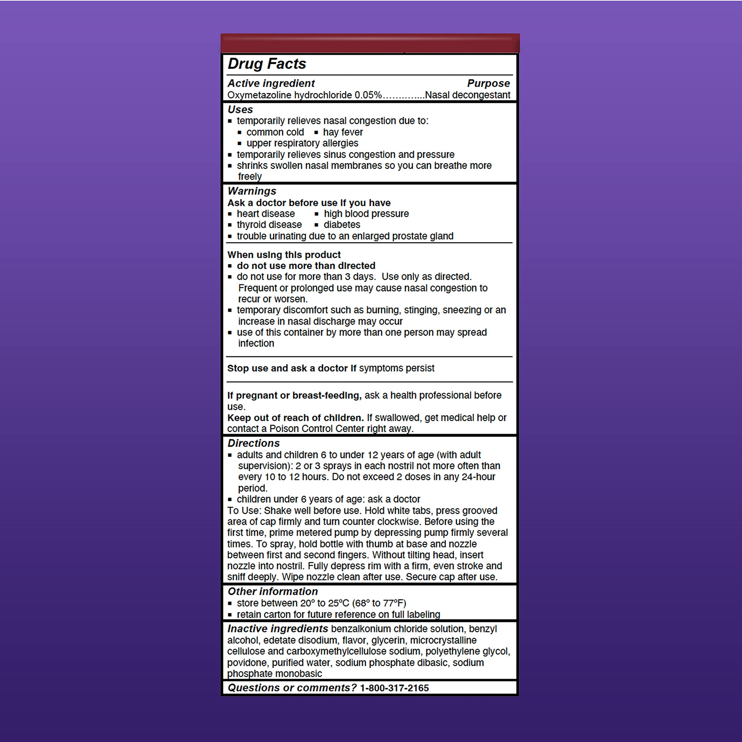 Afrin quick relief nasal spray description