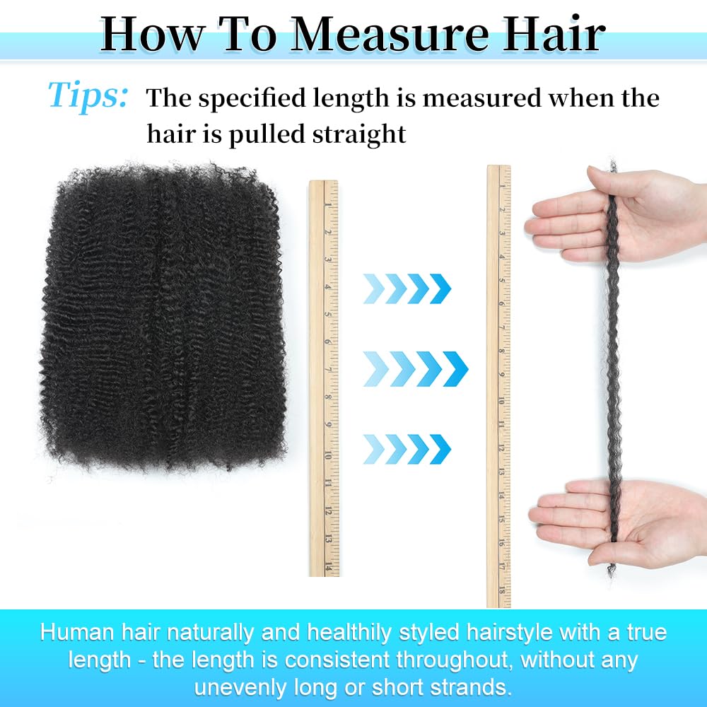 6 bundles per bag option with color choices for Afro hair
