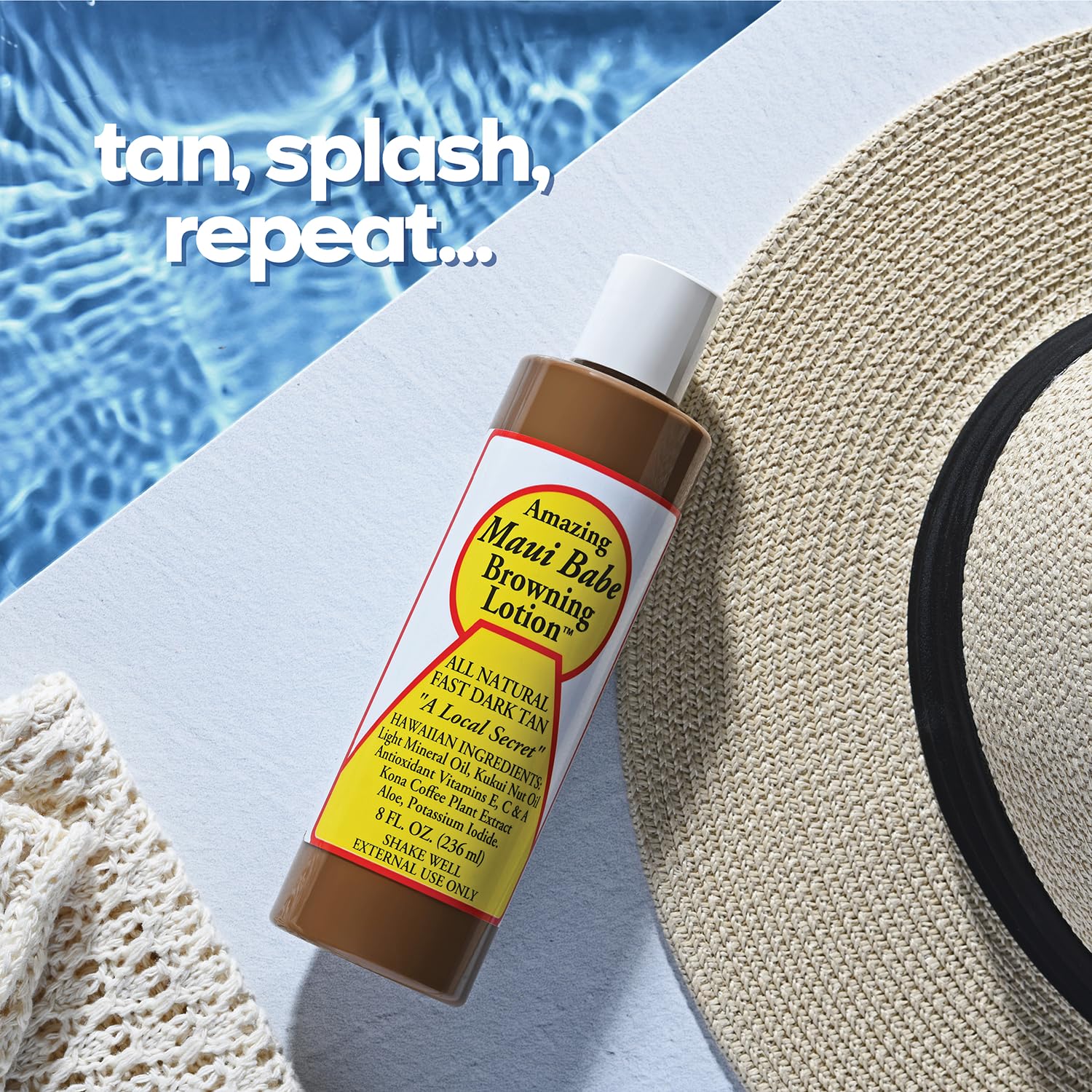 Natural Hawaiian ingredients Aloe Vera Gel Purified Hawaiian Water Macadamia Nut Oil Maui Babe