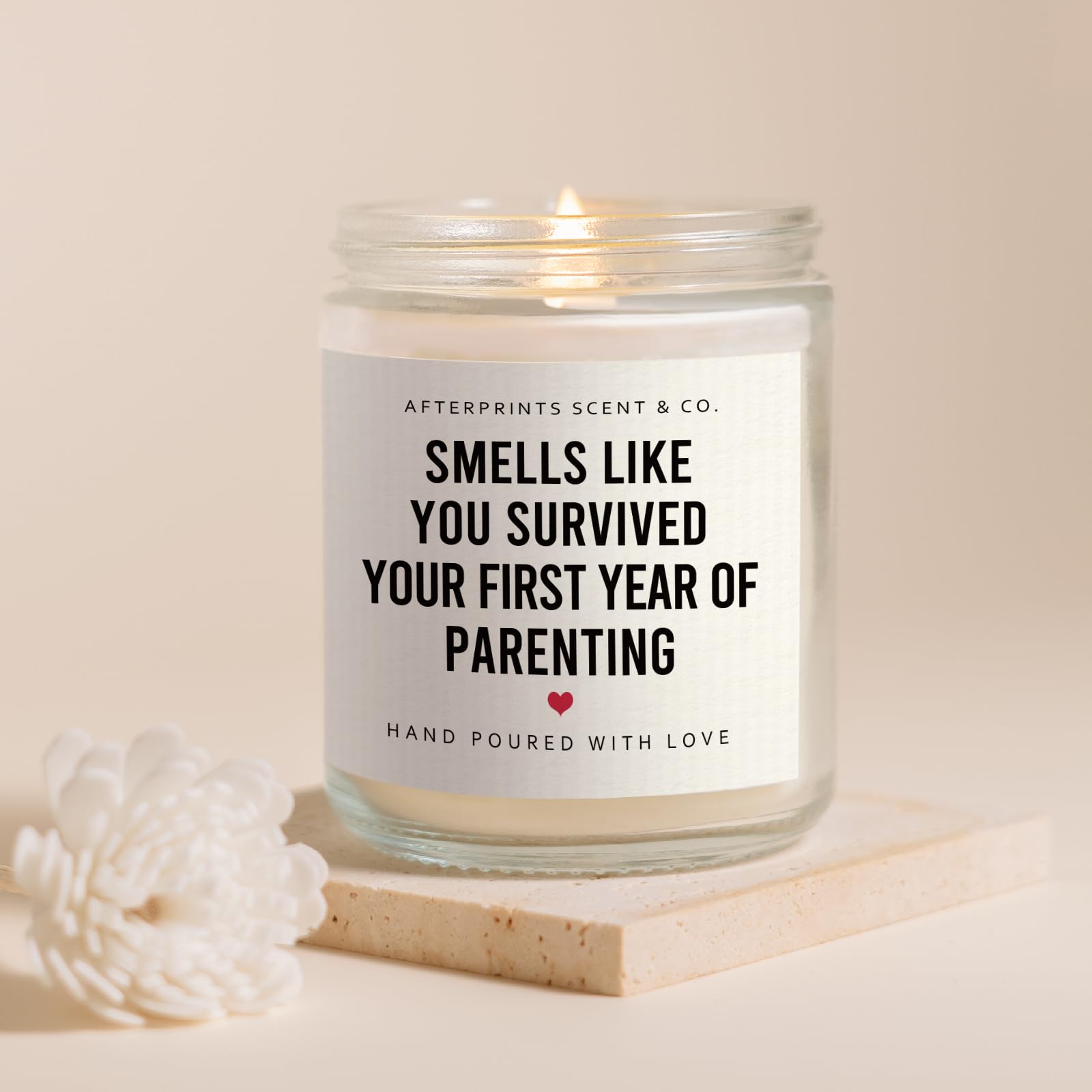Afterprints candle new mom dad gift 7oz packaging