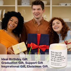 Afterprints inspirational gift candle for women