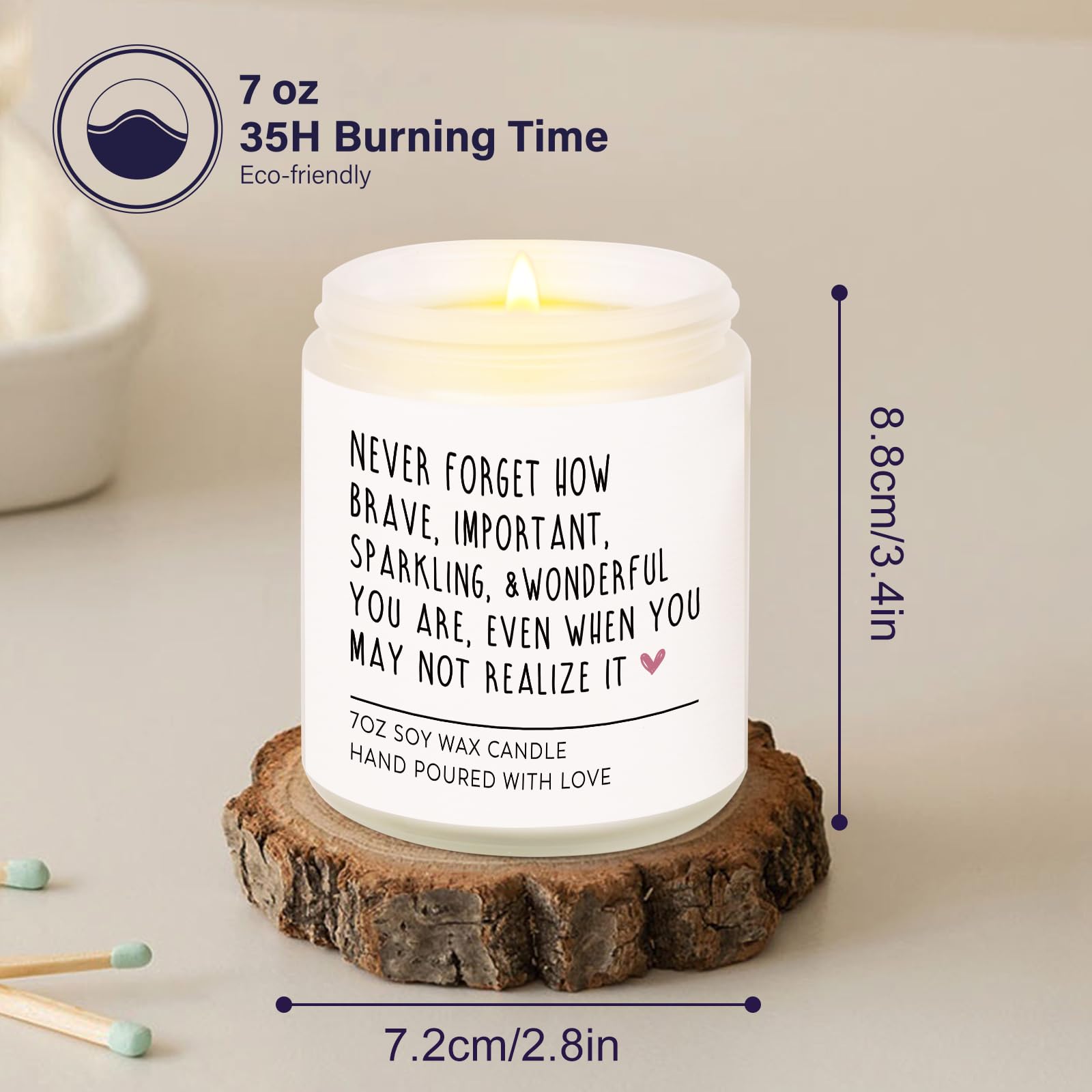 Afterprints candle in durable gift box packaging