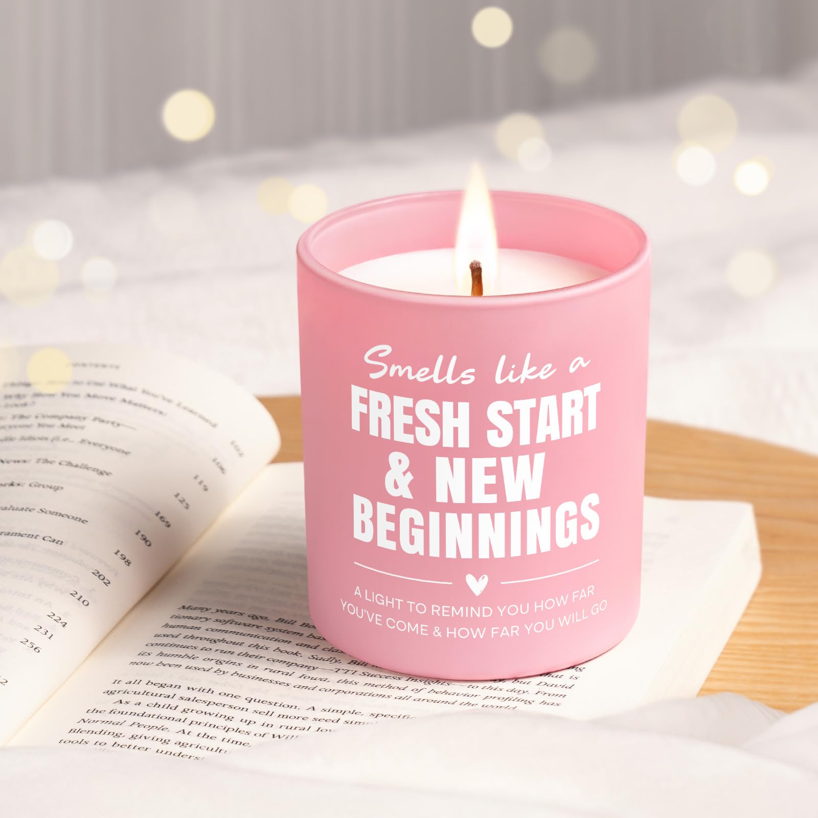 Ready to gift Afterprints New Beginnings candle packaging