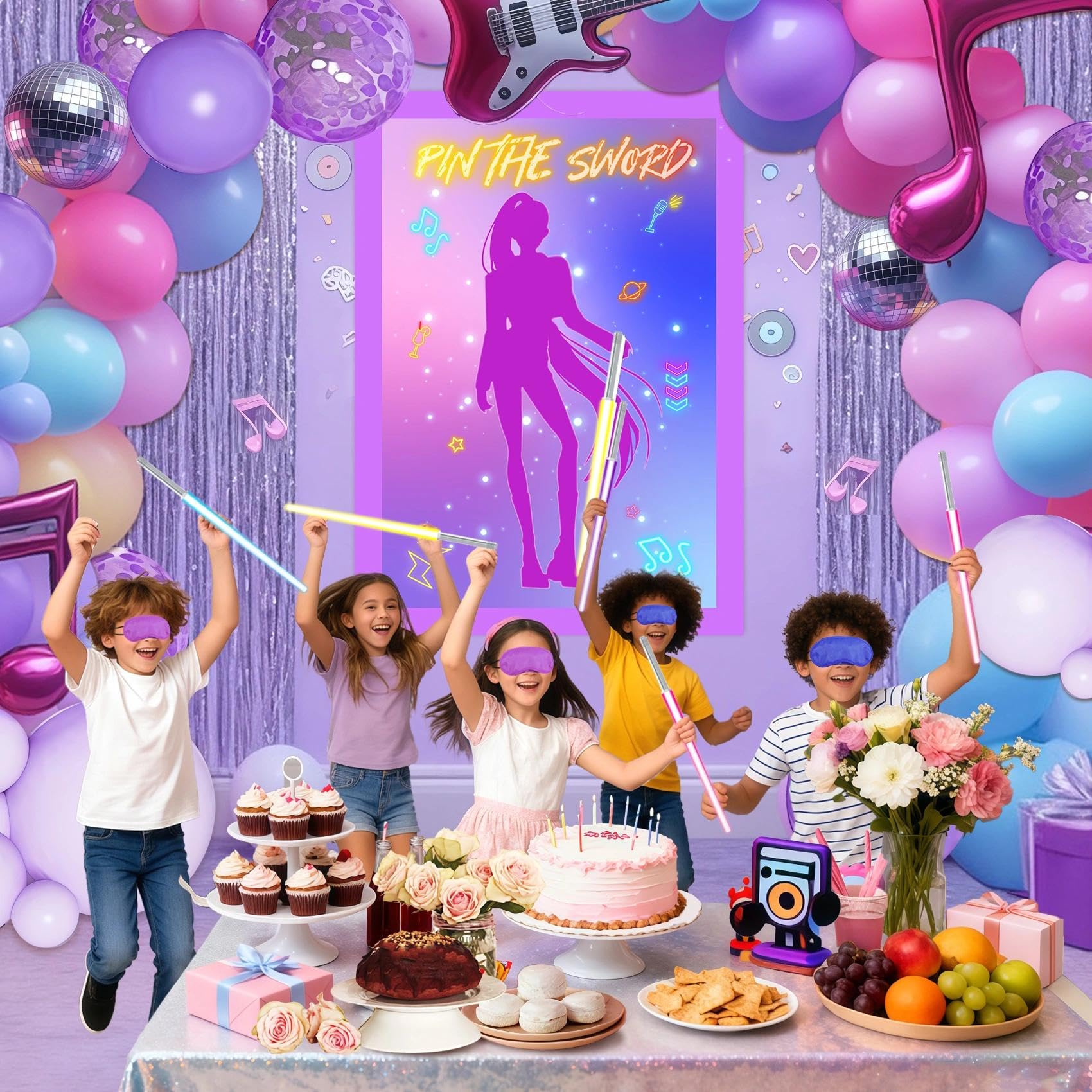 AFZMON party kit contents poster and accessories