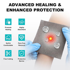 Sterile individually packaged Ag dressing for wound care