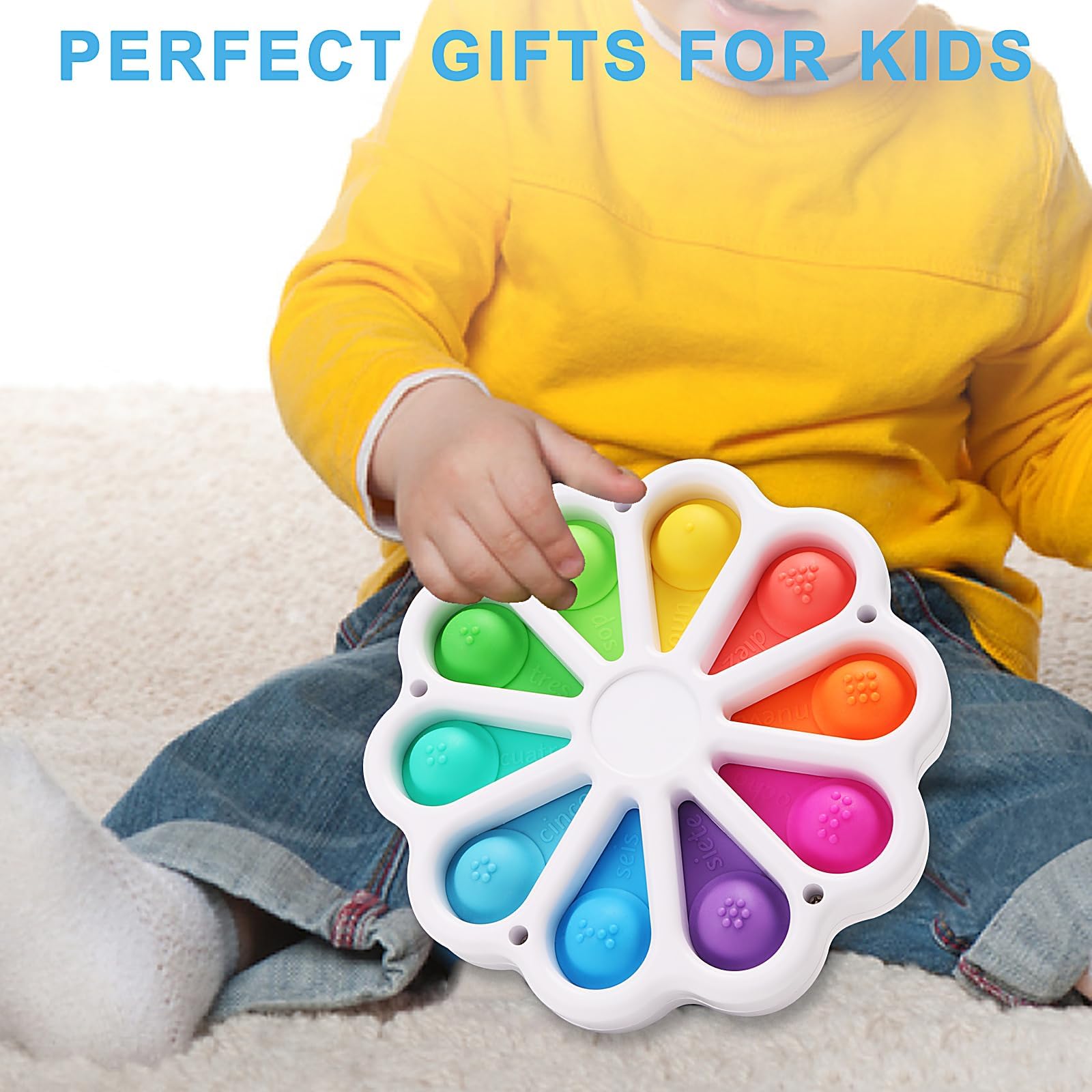 Push and pop bubbles activity for fine motor skills