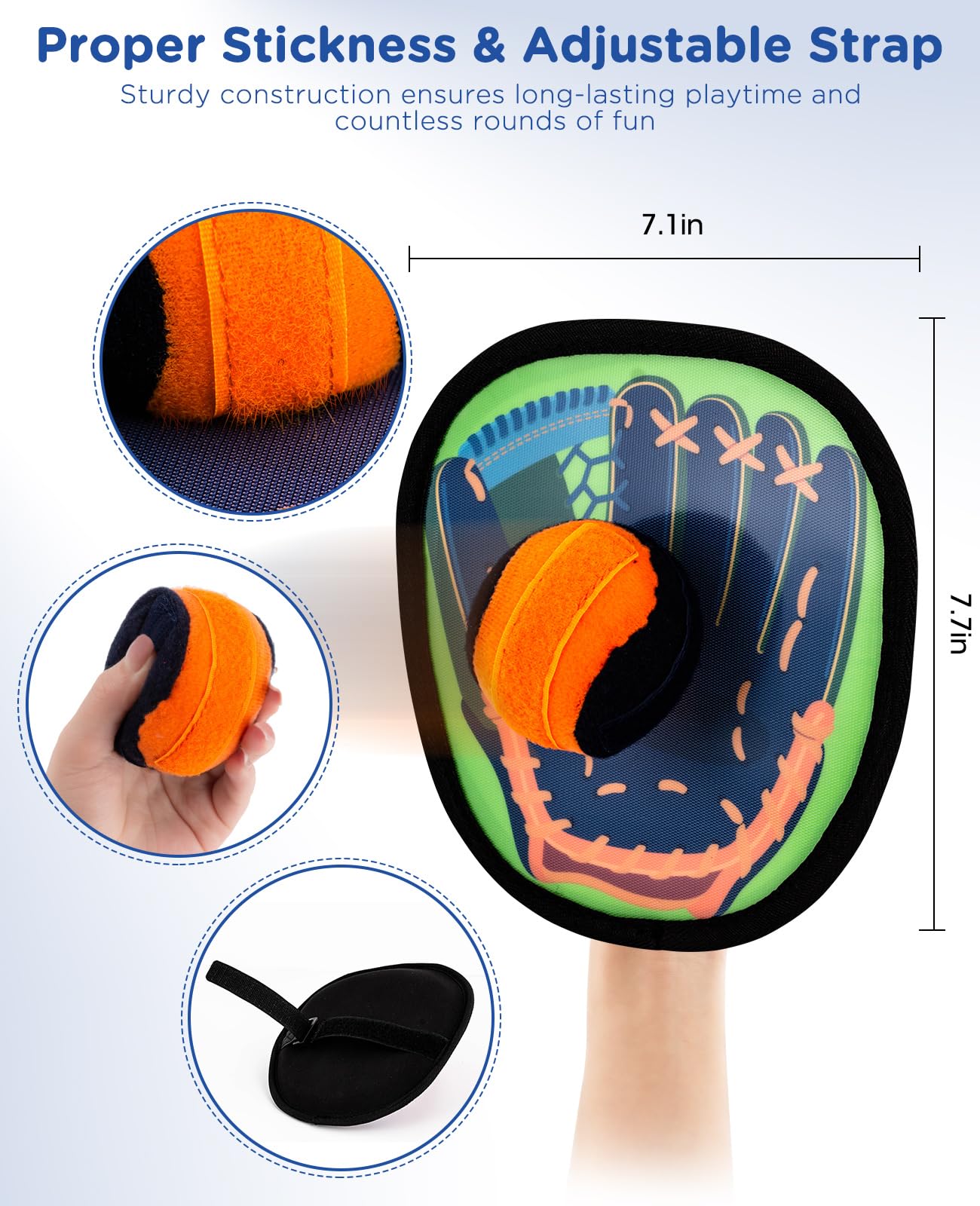 Ages 3 to 8 Toss and Catch Ball Set