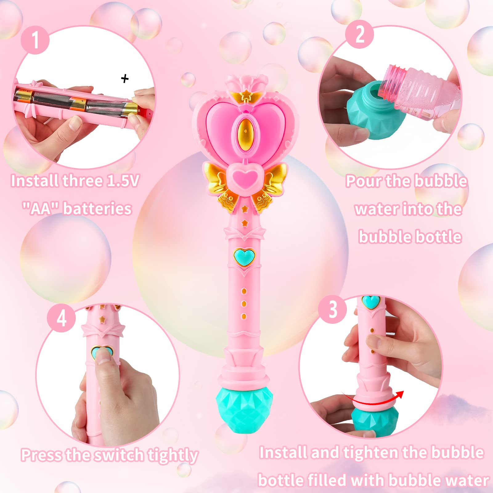 Beach park garden backyard use bubble wand toy for toddlers girls