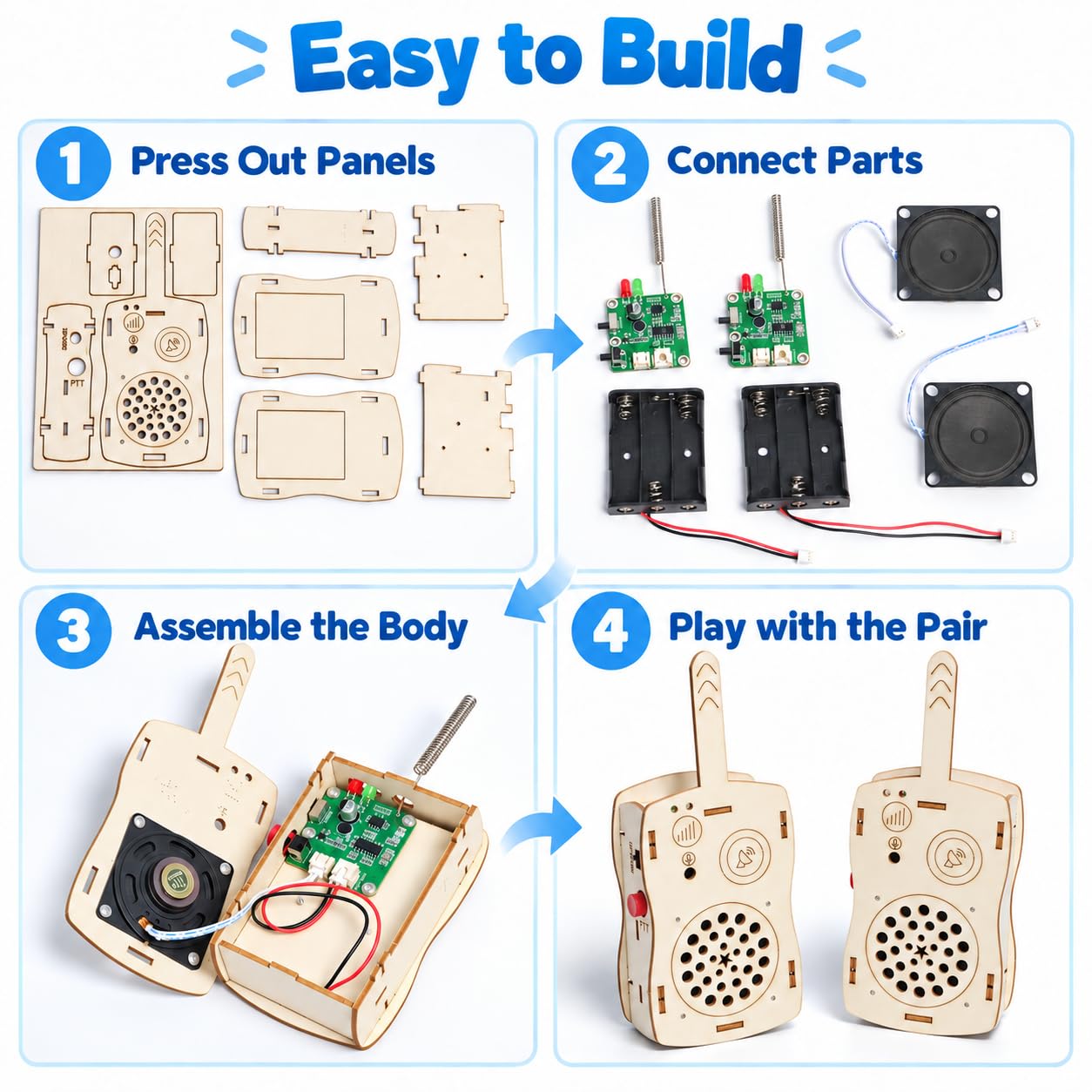 Ages 6-14 walkie talkies display image