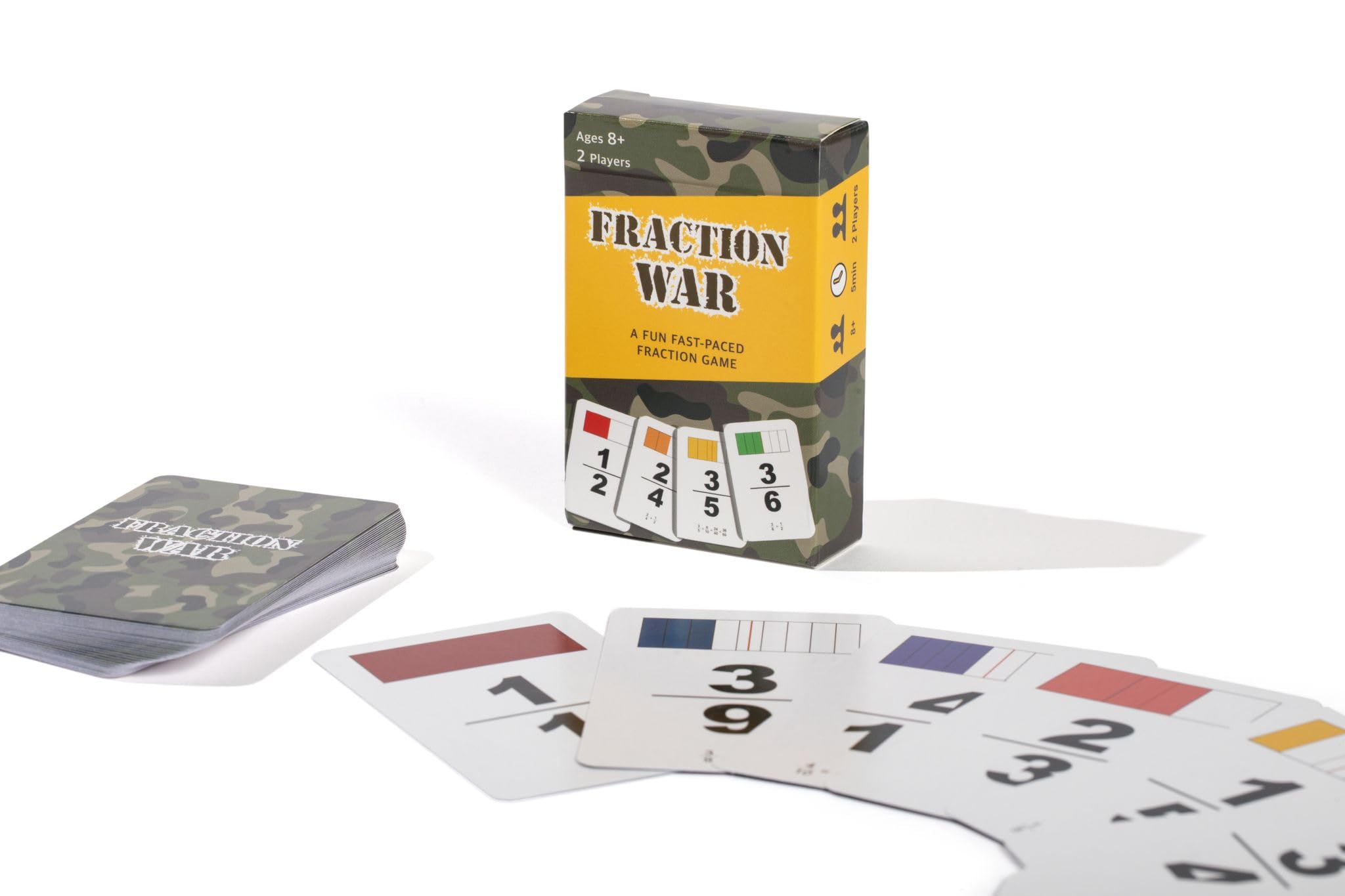 Ages 8 plus recommended for Fraction War game
