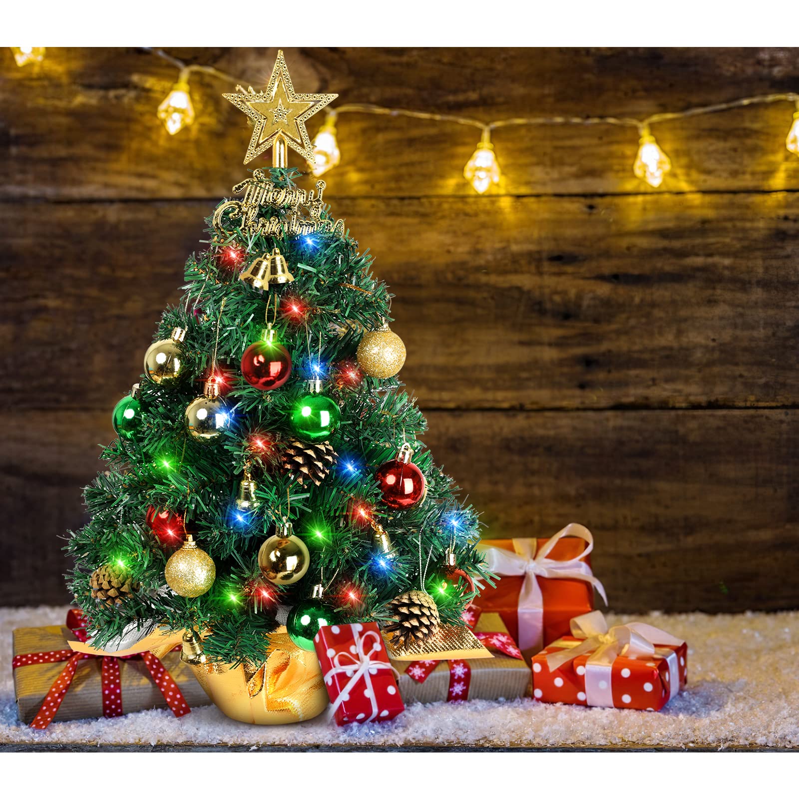 Adjustable branches and included ornaments for AGIRL tree