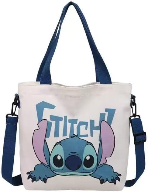 AGOODTO Cute Cartoon Stitch Tote Bag for Women