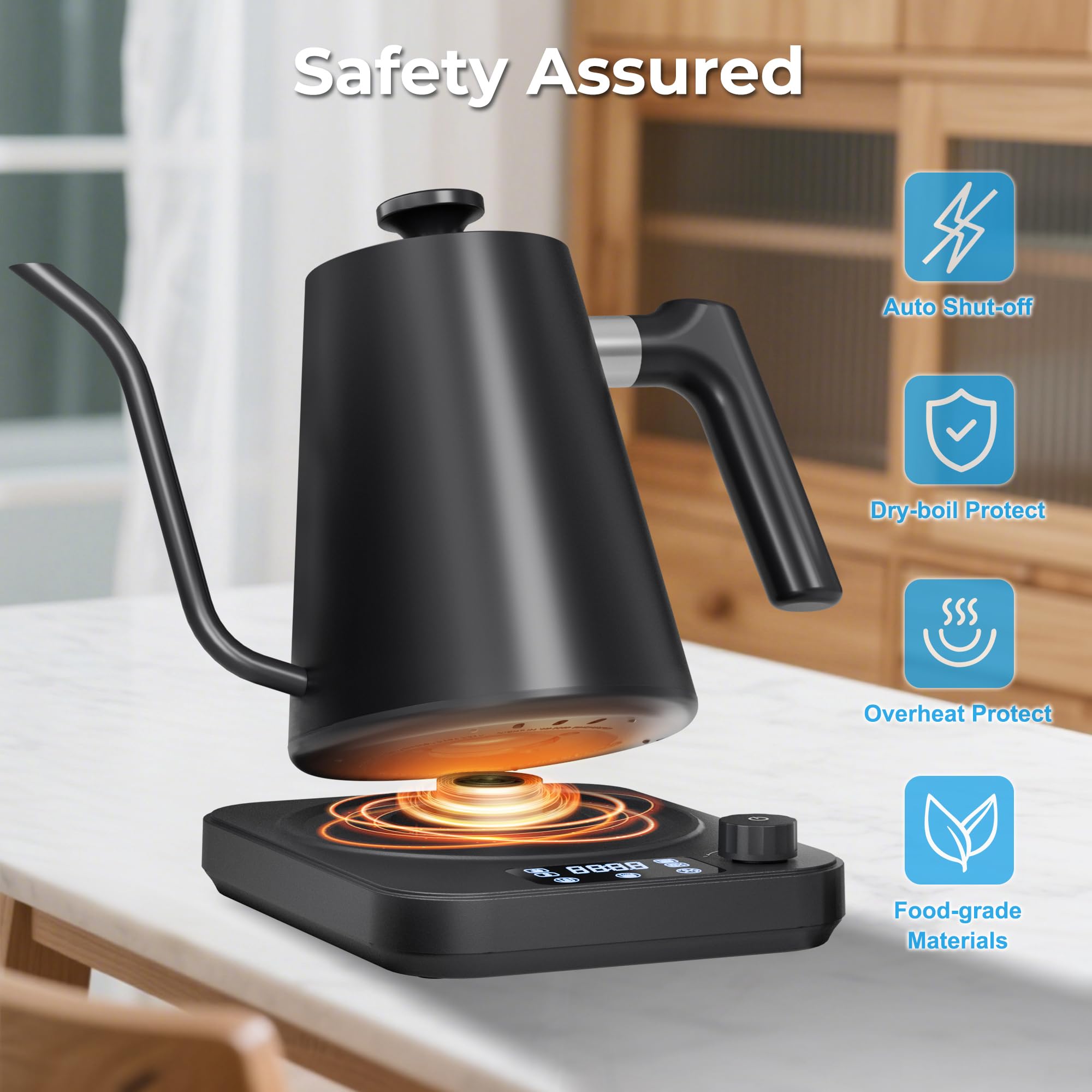 Smart altitude adjustment for different elevations AGORVIO kettle