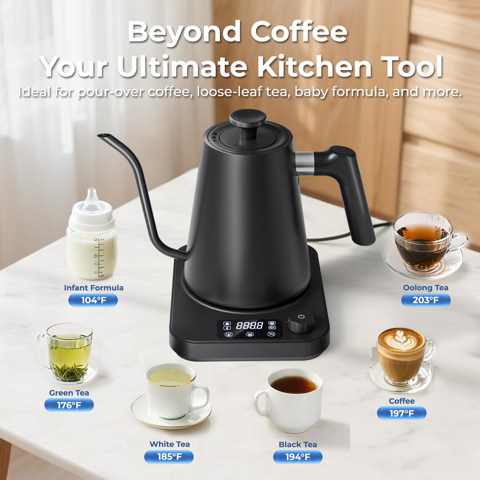 Food grade stainless steel contact parts AGORVIO kettle