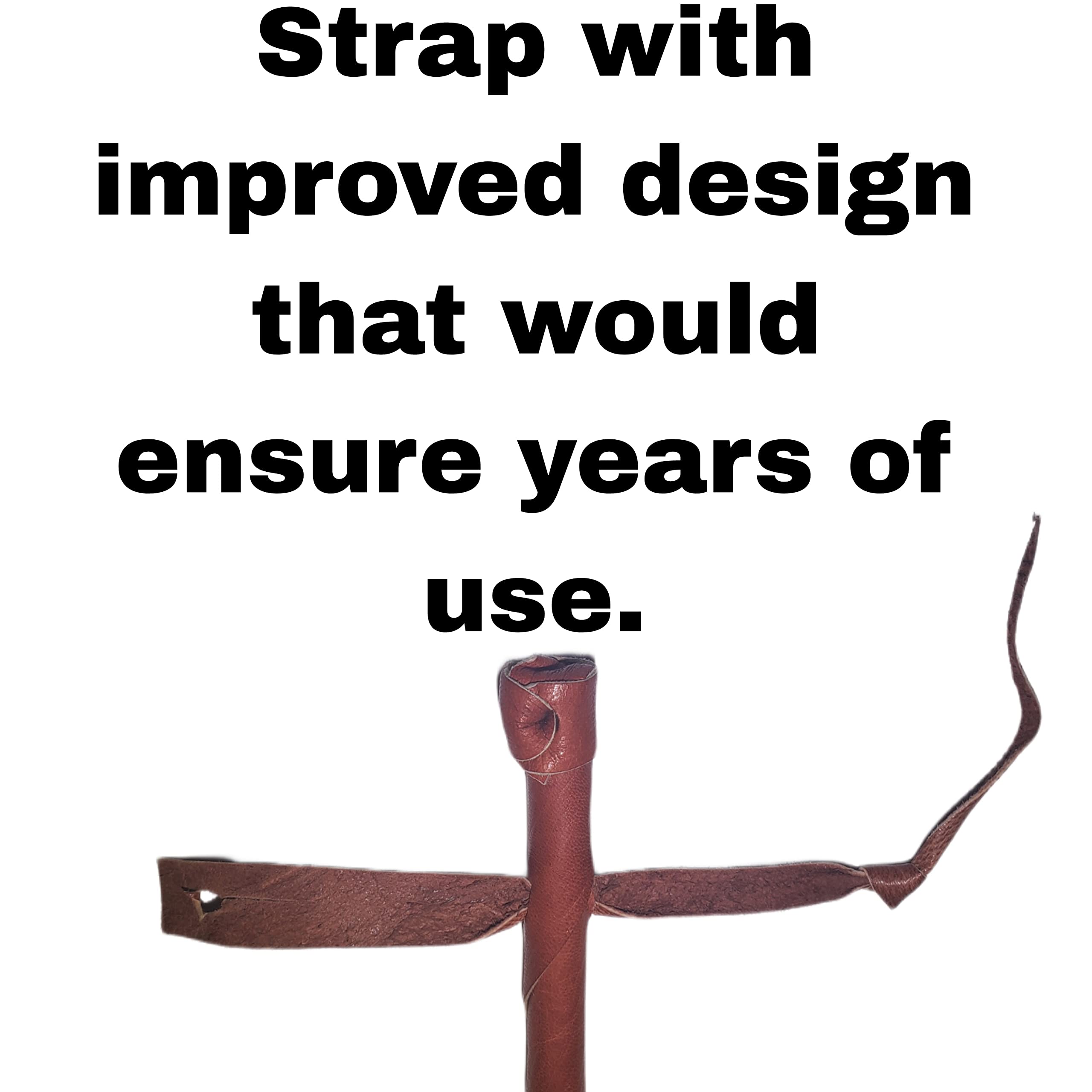 ghana handcrafted leather handle on folding fan
