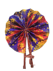 Closed size 9x1 inches for compact Ahiastring folding fan
