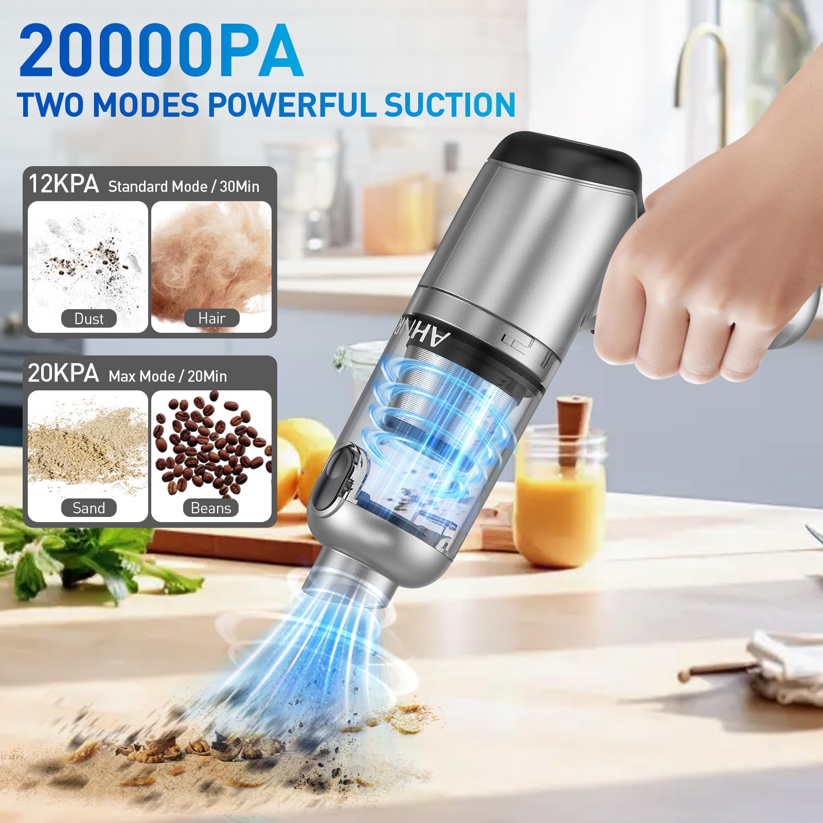 AHNR 20000PA suction power illustration