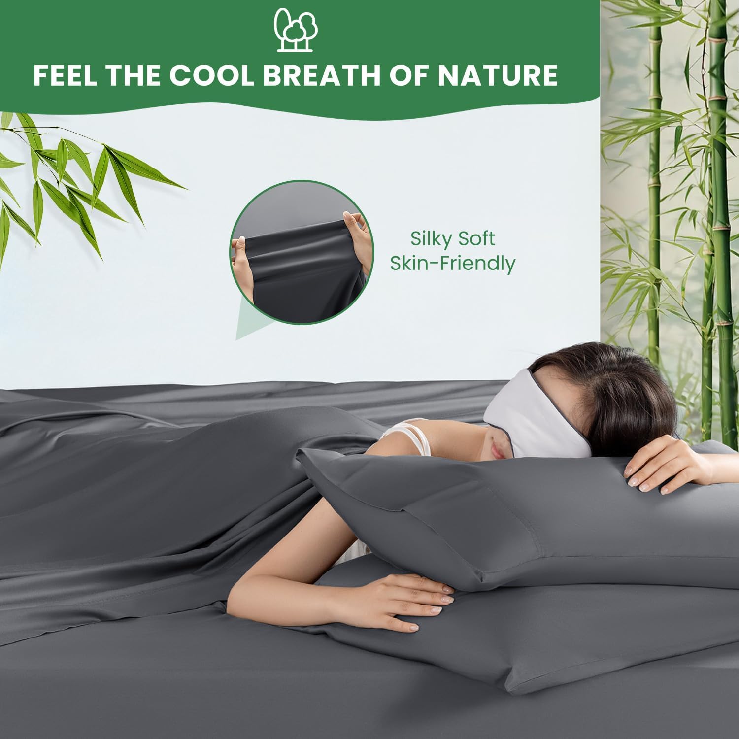 bamboo rayon breathable sheet set