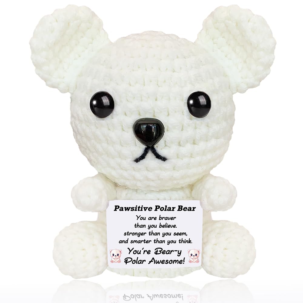 AicooFest Xmas polar bear plush close up