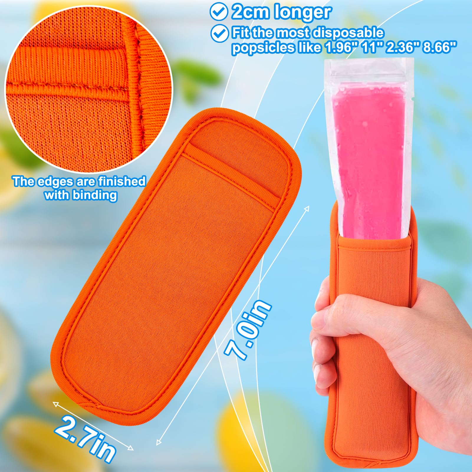 AIERSA silicone popsicle holders closeup image