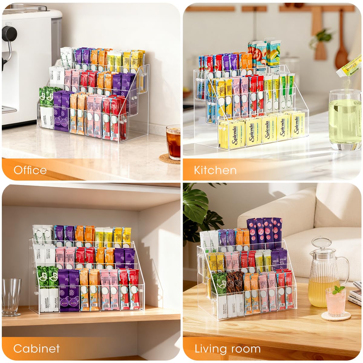 AIEVE Drink Packet Organizer used as desk organizer for pens