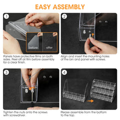 Durable BPA-free acrylic drink packet holder easy to clean with mild soap and water