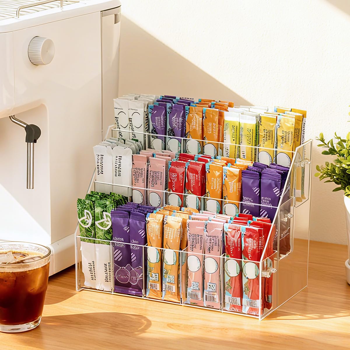 AIEVE bathroom organizer for toiletries in clear acrylic