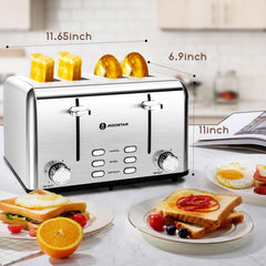 Bagel function and LED indicators on Aigostar toaster