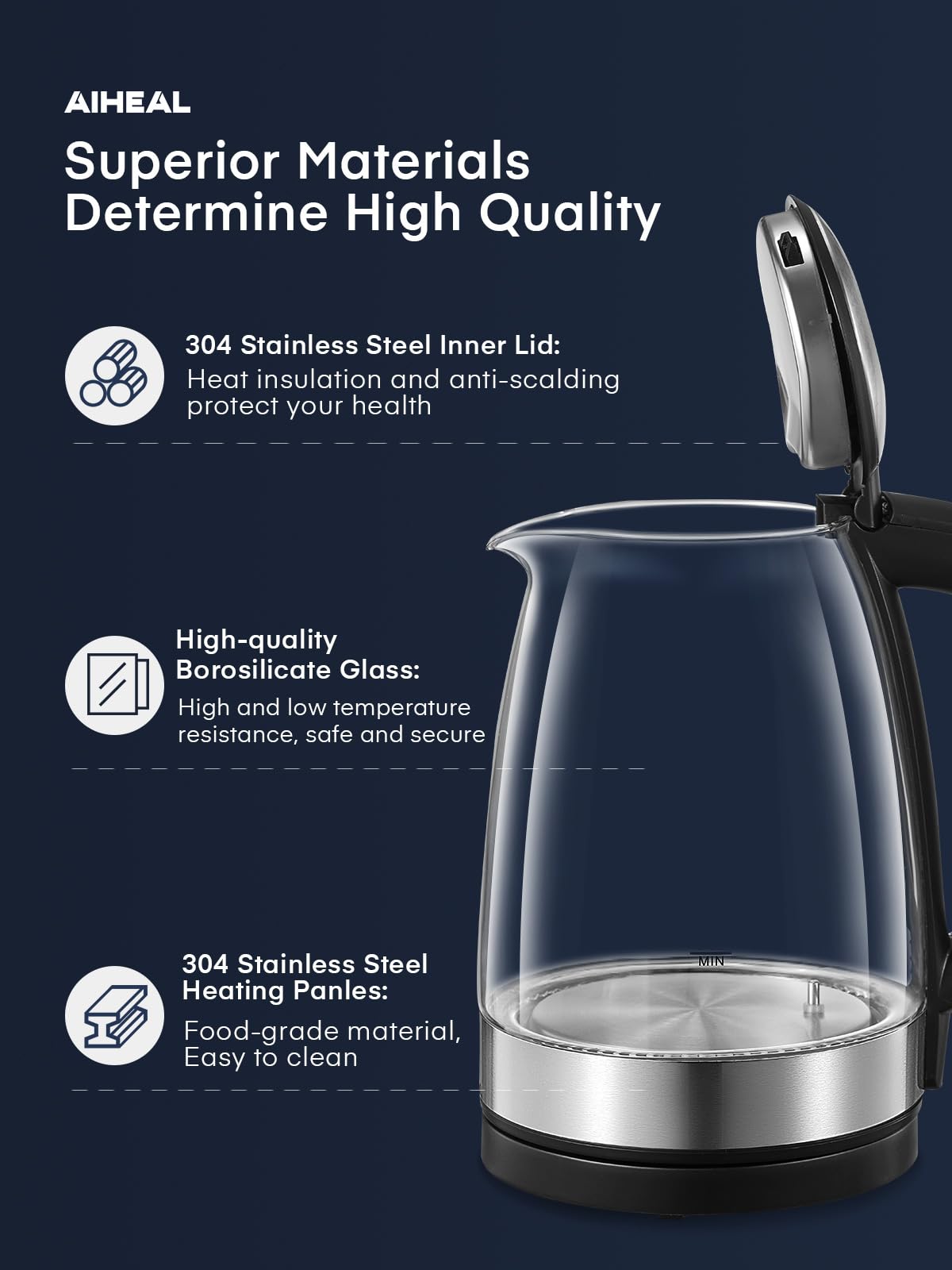 Keep warm heat preservation function on Aiheal kettle