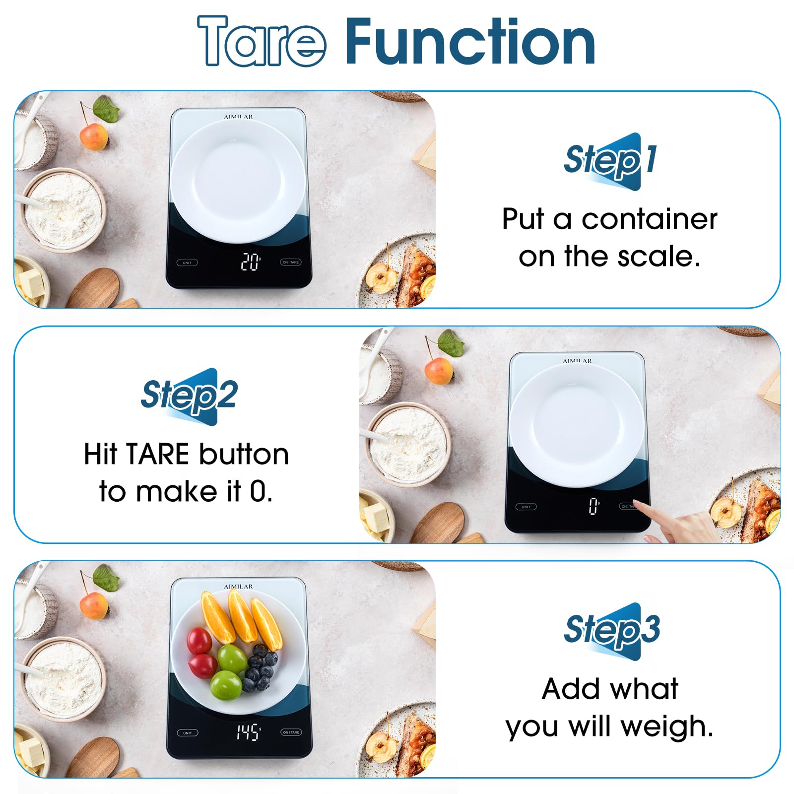 AIMILAR nutrition counting and calorie tracking scale