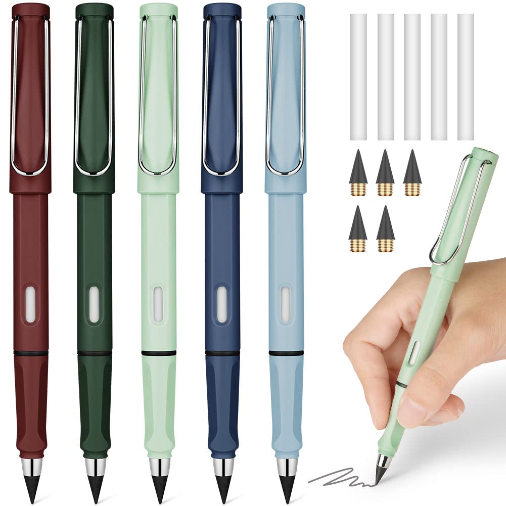 Ainiv inkless pencil with eraser colorful set