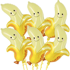 AIQINHU banana foil balloons set of 6 28 inch