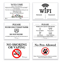 Air Bnb laminated signs bundle 4x6 image