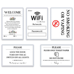 Air BnB welcome magnet signage for vacation rental