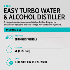 Water distiller built-in fan for air cooled operation